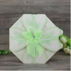 Green Unique Marriage Invitation Card